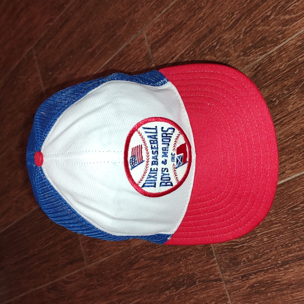 Vintage Reynolds Dixie Baseball Boys & Majors Mesh Trucker Snapback Hat L-XL